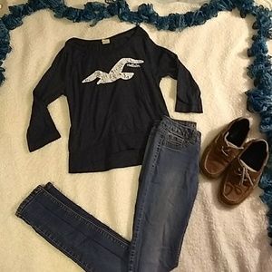 Sale5/$20🌸Hollister's xs top blue